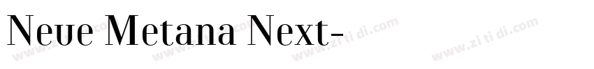 Neue Metana Next字体转换